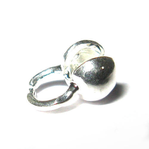 Klappkugel mit Öse, Silber (2 Stk.) - 1