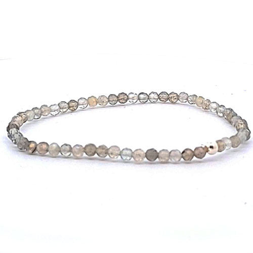Labradorit Armband facettiert 3 mm - 1