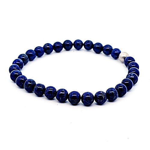 Lapis Lazuli Kugel-Armband 6 mm - 1