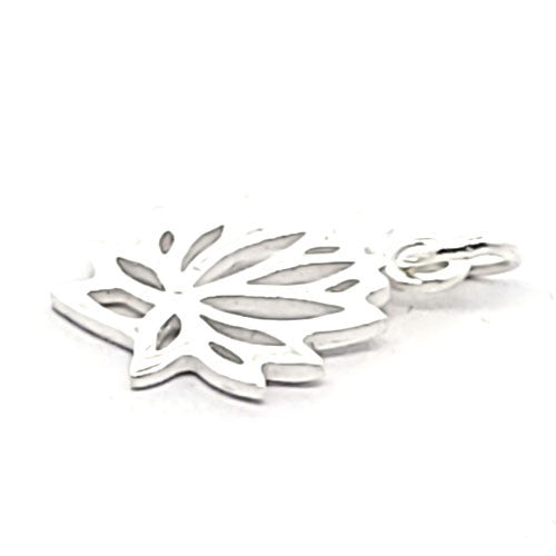 Lotusblüte , silber - 2