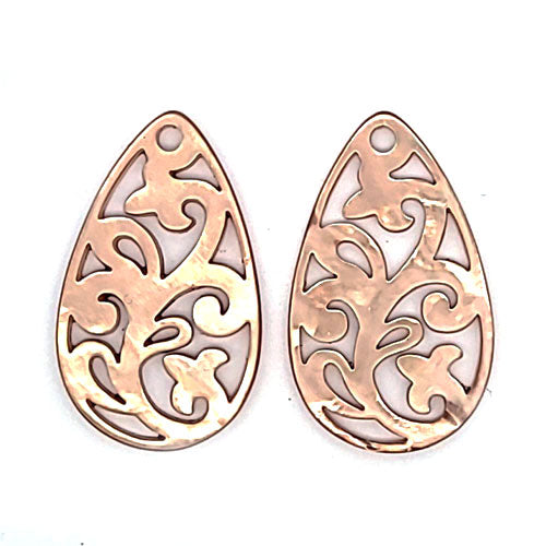 Ohrstecker-Patent rund 10 mm mit Öse, Silber