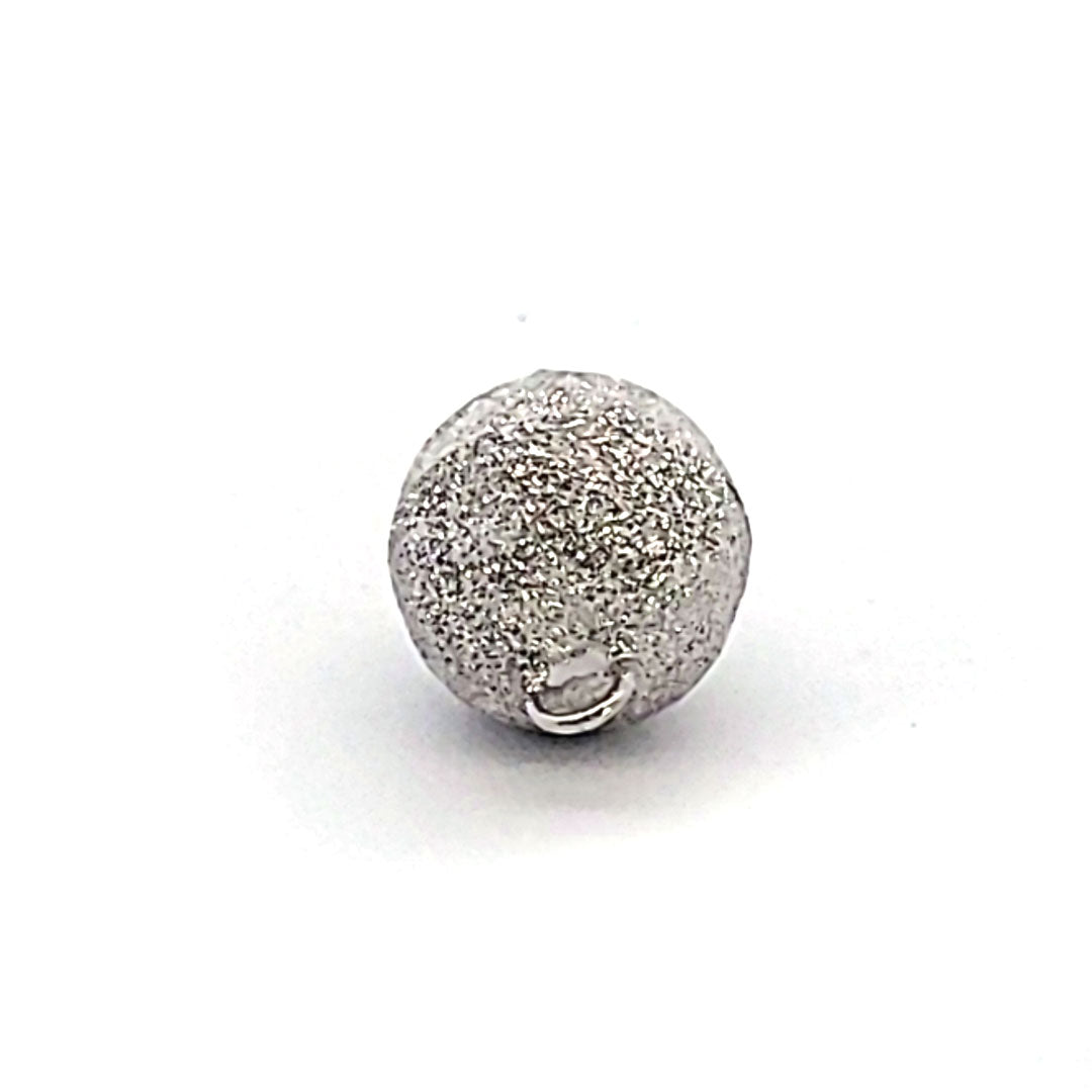 Magnet-Kugelschließe 14 mm, Silber rhodiniert diamantiert