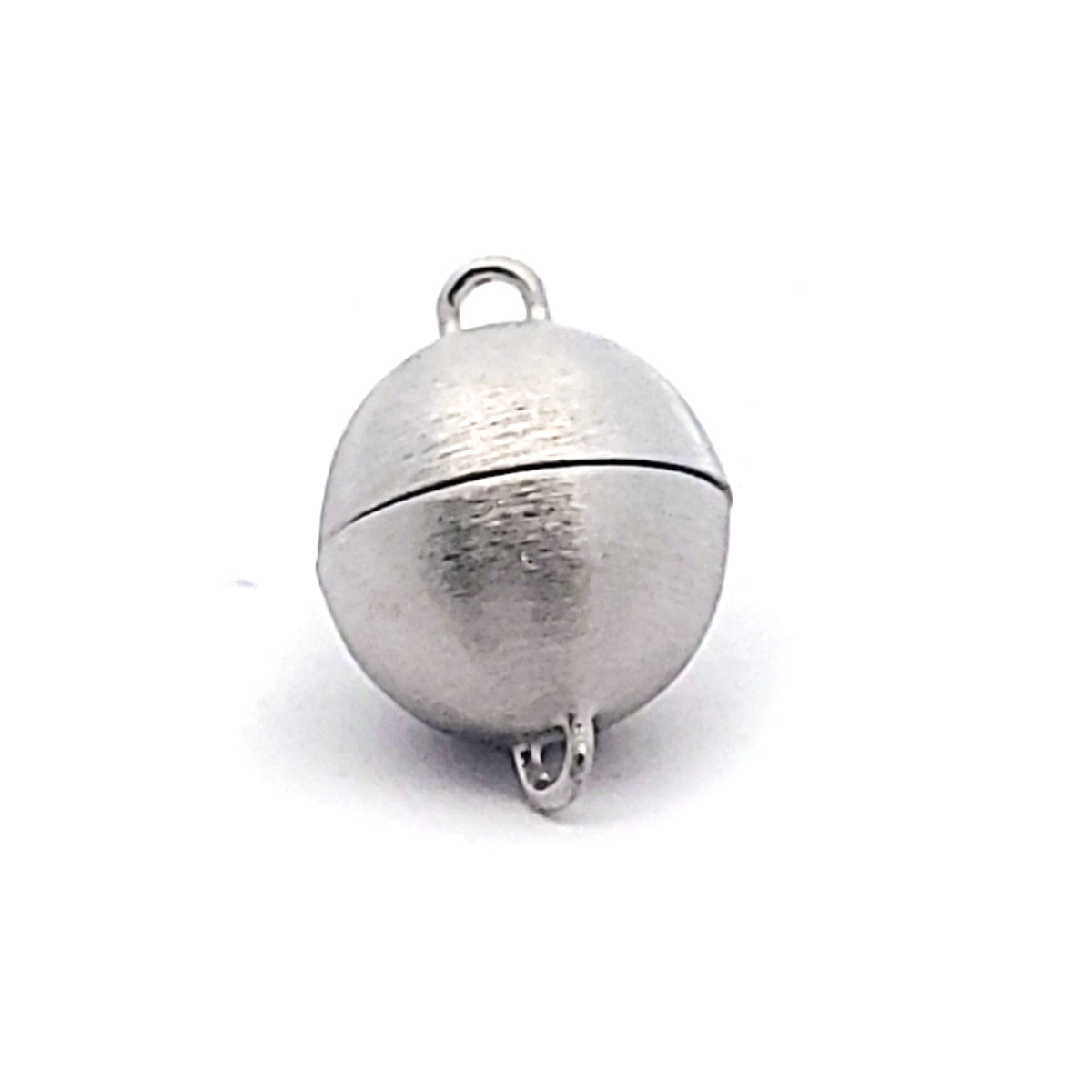 Magnet-Kugelschließe 14 mm, Silber rhodiniert matt by Steindesign