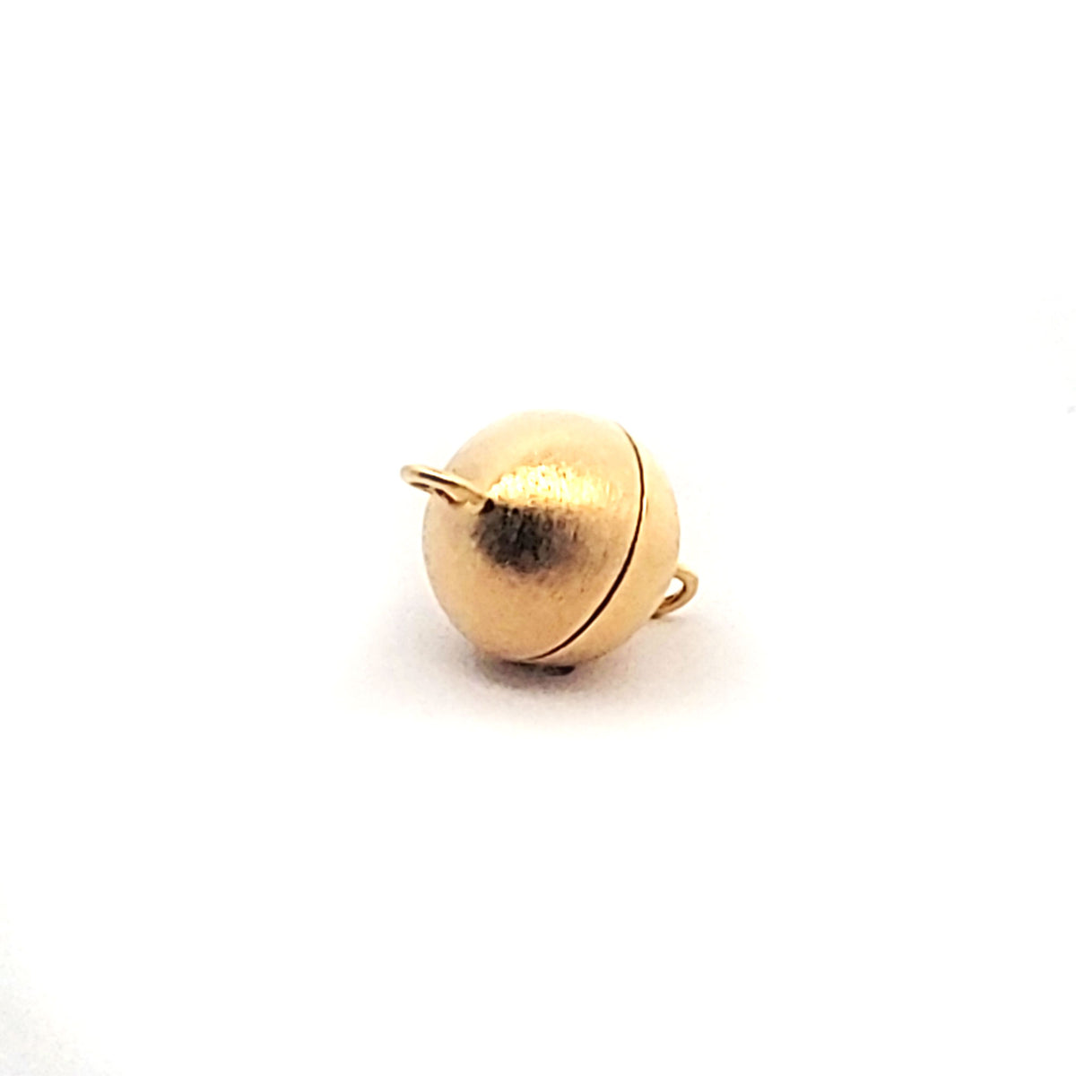 Magnet-Kugelschließe 10 mm, Silber vergoldet matt by Steindesign