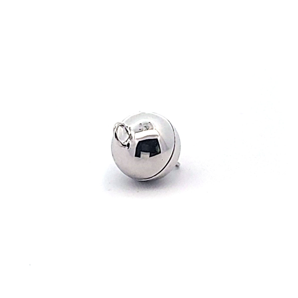 Magnet-Kugelschließe 8 mm, Silber rhodiniert by Steindesign