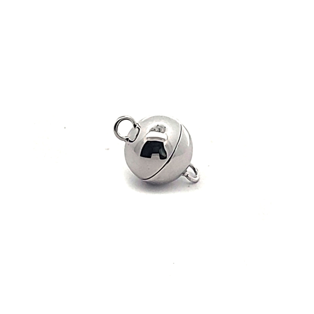 Magnet-Kugelschließe 8 mm, Silber rhodiniert by Steindesign