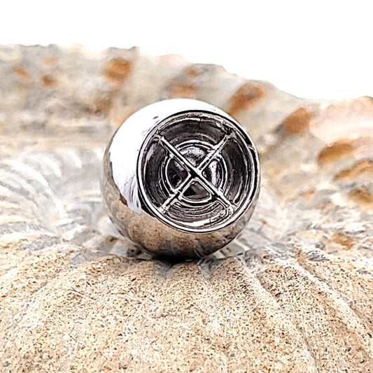 Magnetschließe Candy groß, Silber rhodiniert