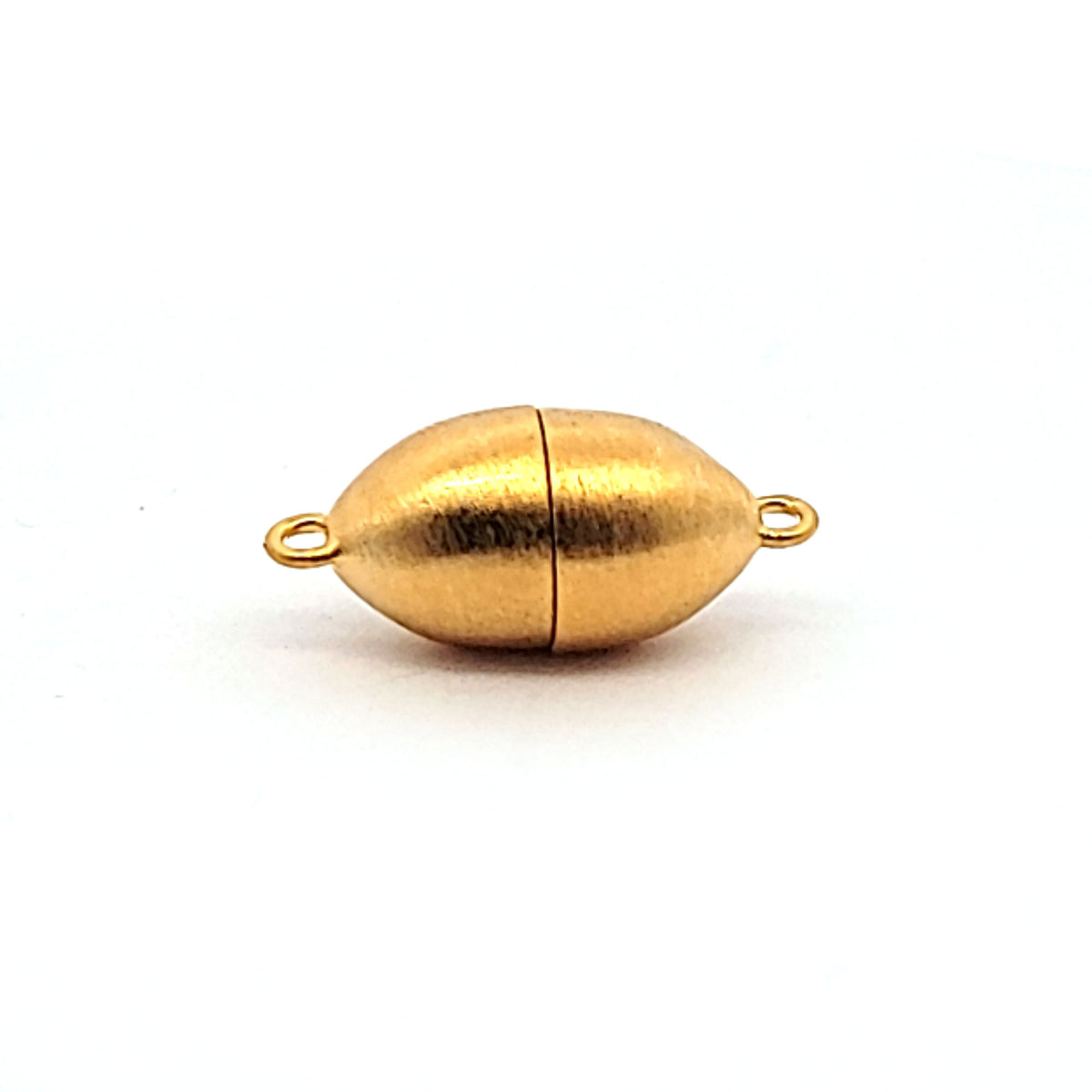 Magnetschließe oval 10 mm, Silber vergoldet matt by Steindesign