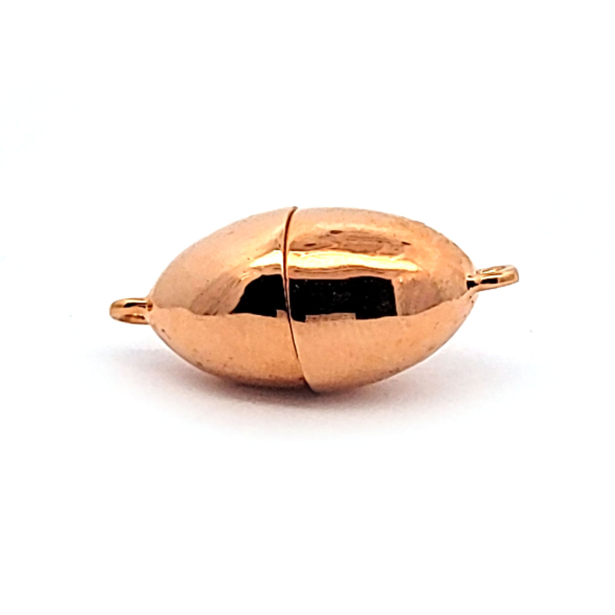 Magnetschließe oval 12 mm, Silber rosé vergoldet by Steindesign