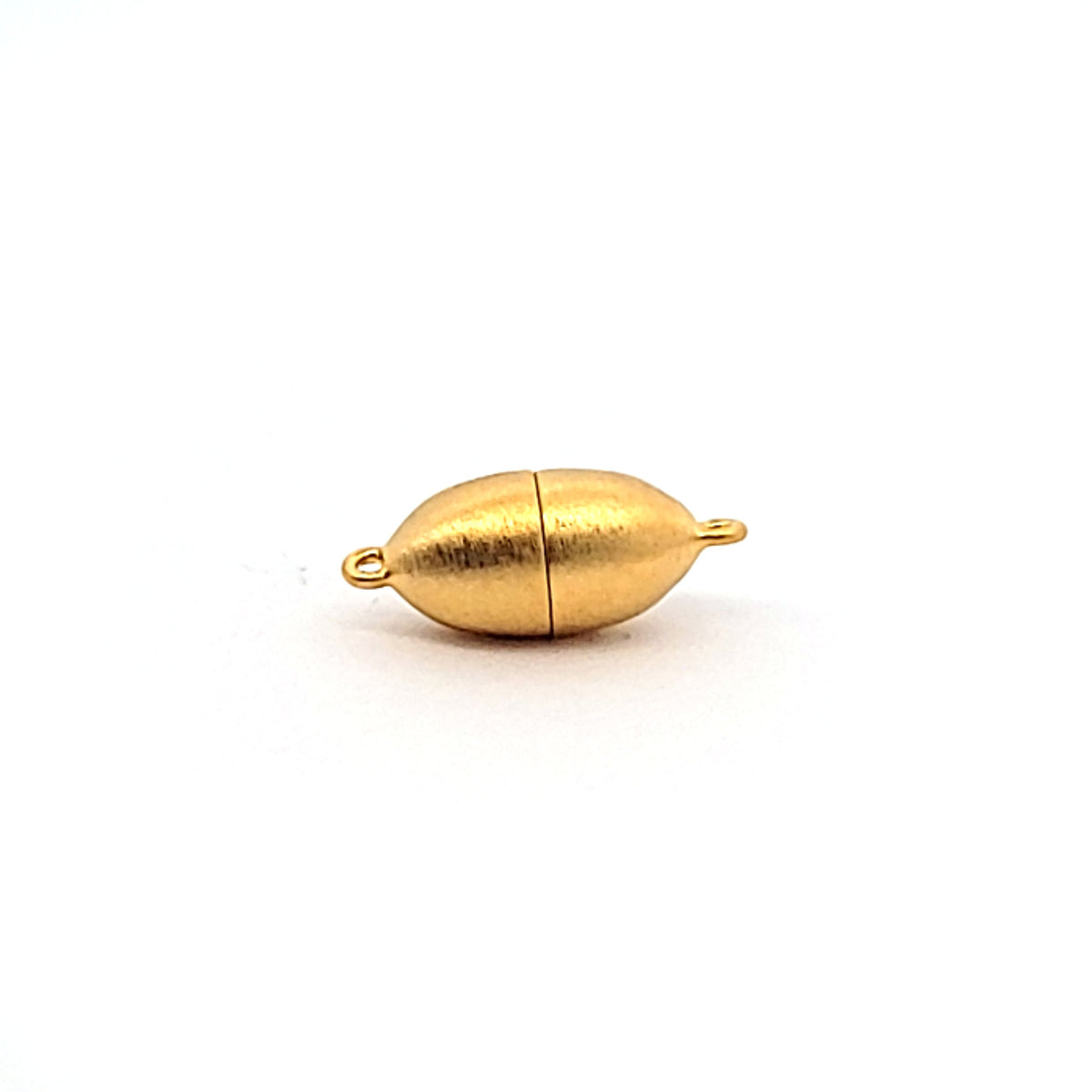 Magnetschließe oval 8 mm, Silber vergoldet matt by Steindesign