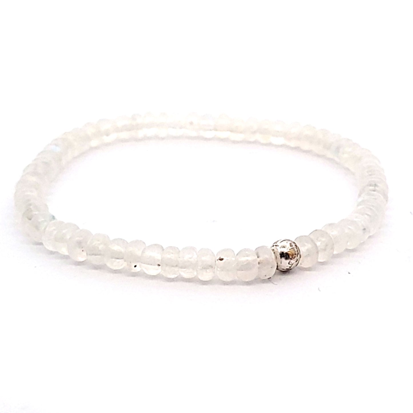 Mondstein Armband Button 5 mm