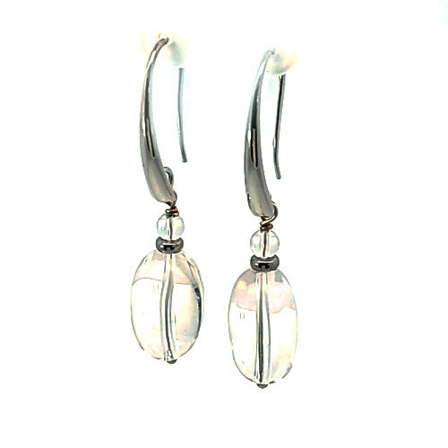 Ohrhaken Elegant, Silber rhodiniert poliert - 3