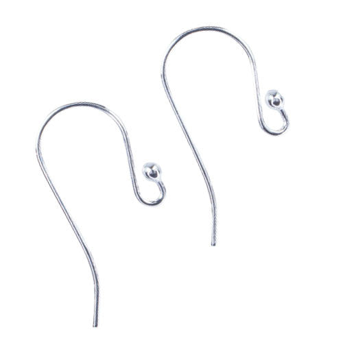 Ohrhaken Simple, silber - 1