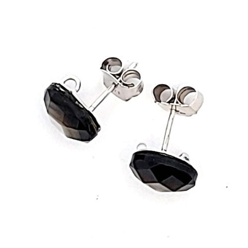 Ohrstecker mit Perlmutt Tahiti und Ösen - 2