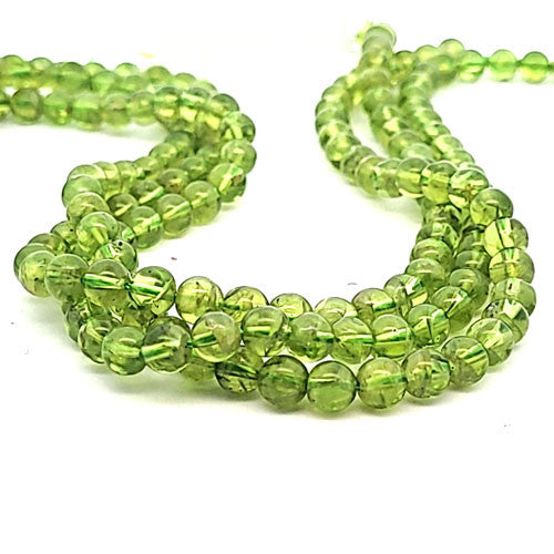 Peridot Kugelstrang 6 mm - 2