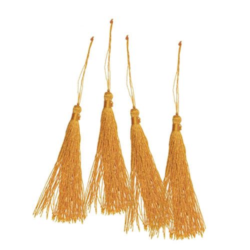 Quaste (Tassel) honiggelb, 9,5cm (2 Stück) - 1