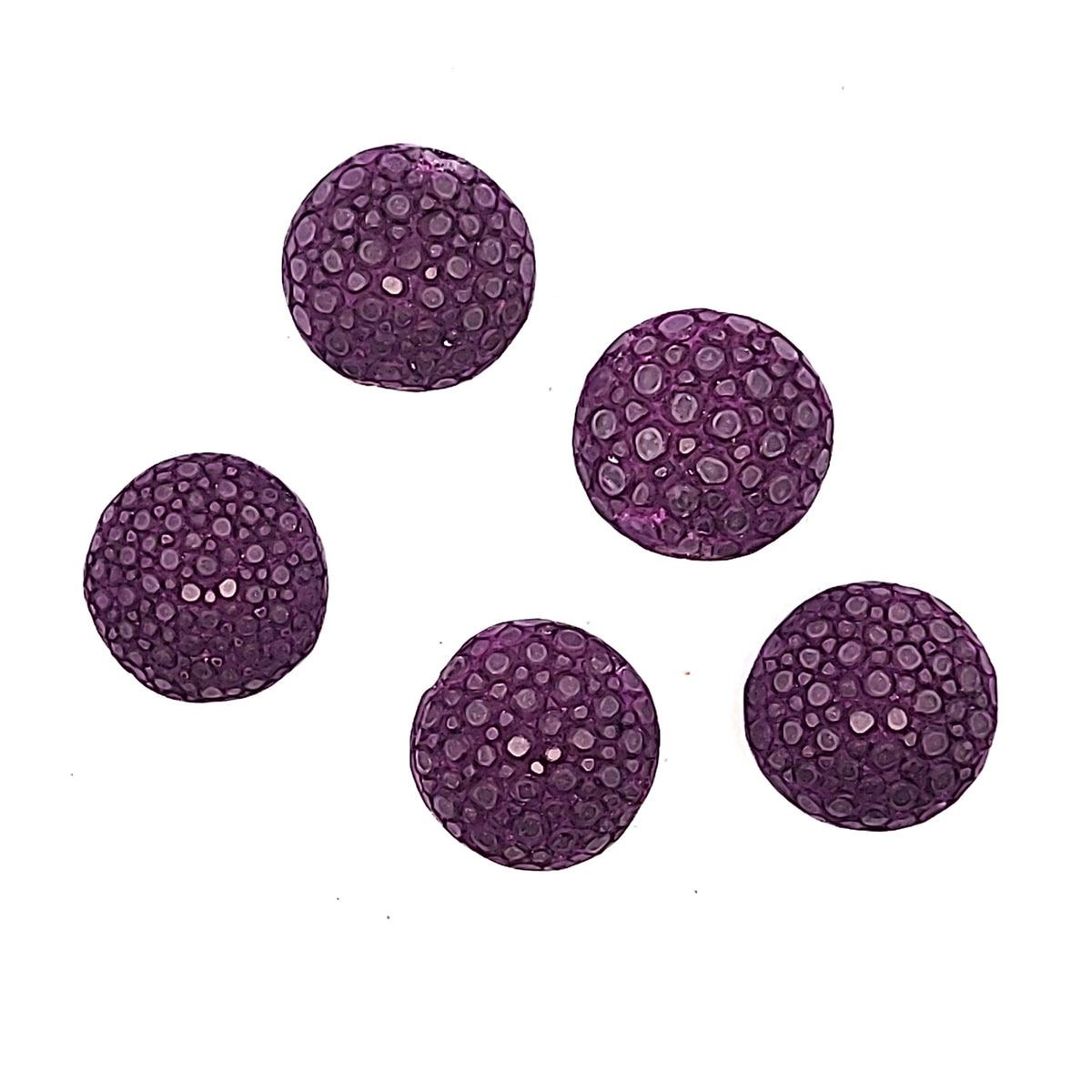 Rochenleder Disc 18mm violett poliert (1 Stück) by Steindesign
