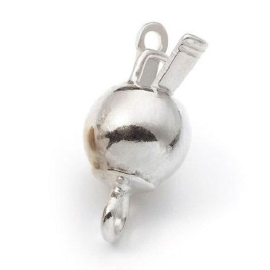 Ball clasp, silver