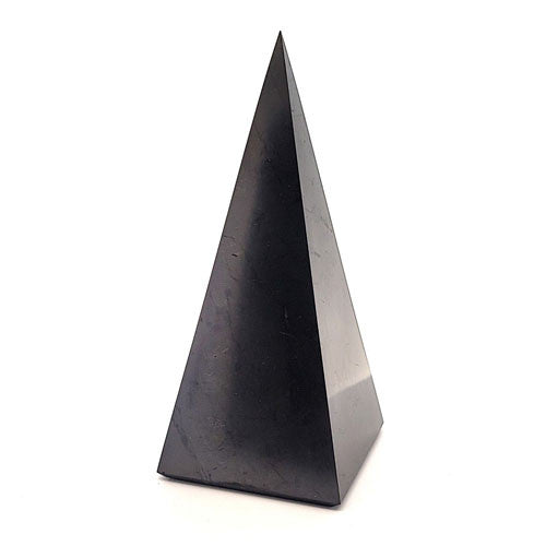 Schungit Pyramide hoch 5 x 5 x 10 cm - 1