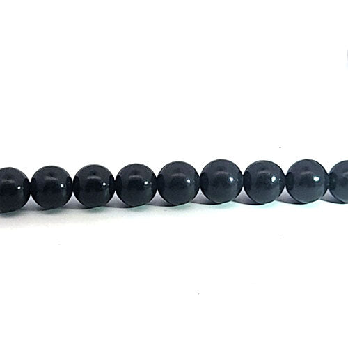 Schungit (Shungit), Kugel-Strang 8 mm