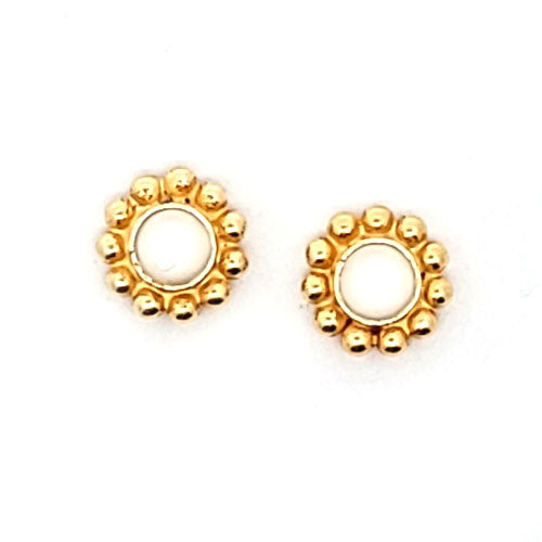 Silber-Bead Blumenrad, vergoldet - 2