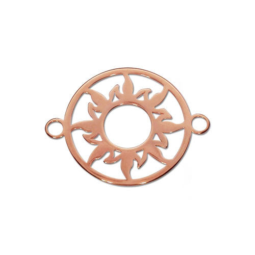 Sonne Silberelement rosé vergoldet klein - 1