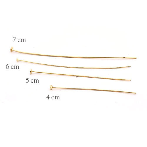 Stifte mit Platte Silber vergoldet (10 Stück) - 3