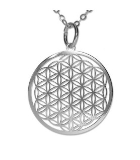 copy of Flower of Life Pendant silver 15mm  - 1