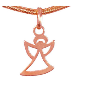Angel Pendant rose gold plated 15mm  - 1