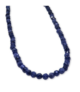 Sapphire faceted, ball strand 4 mm  - 1