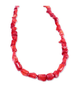 Bamboo coral colored nugget strand  - 1