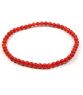 Bamboo coral Bracelet round 4mm  - 1