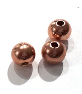 Ball 14 mm silver rose gold plated  - 1