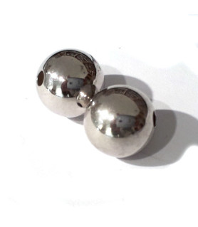 Ball 14 mm silver rhodium plated  - 1