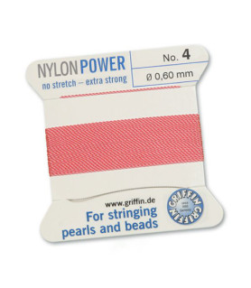 Nylon Power Perlseide rosa Griffin - 1