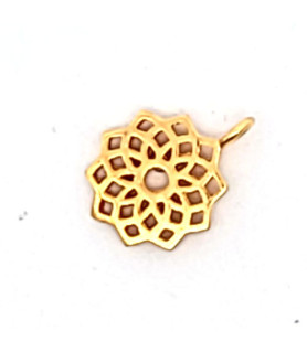 Heart chakra silver gold-plated  - 2