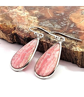 Rhodochrosite earrings  - 2