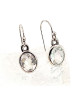 Faceted rock crystal earrings  - 1