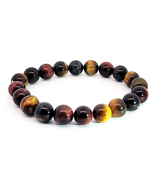 Tiger's eye multi bracelet 10 mm  - 1