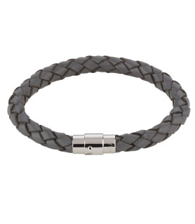 Leather bracelet Juno grey Steindesign - 1