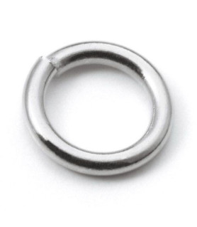 binding rings closed, silver  - 1