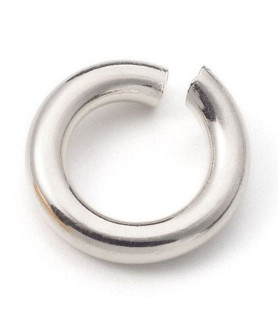 Binding rings open, silver  - 1