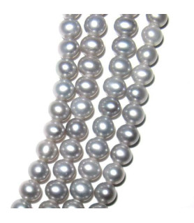Pearl grey, round  - 1