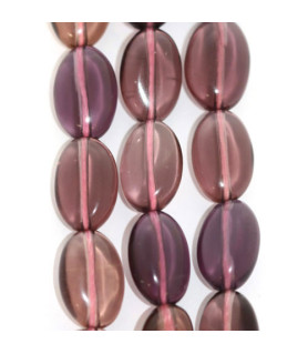 Fluorite violet, strand oval 8 x 12mm  - 1