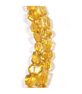 Citrine, strand Tumble faceted  - 1