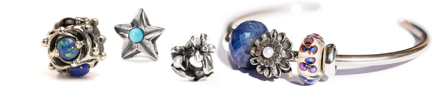 Trollbeads Beads in silver and stone