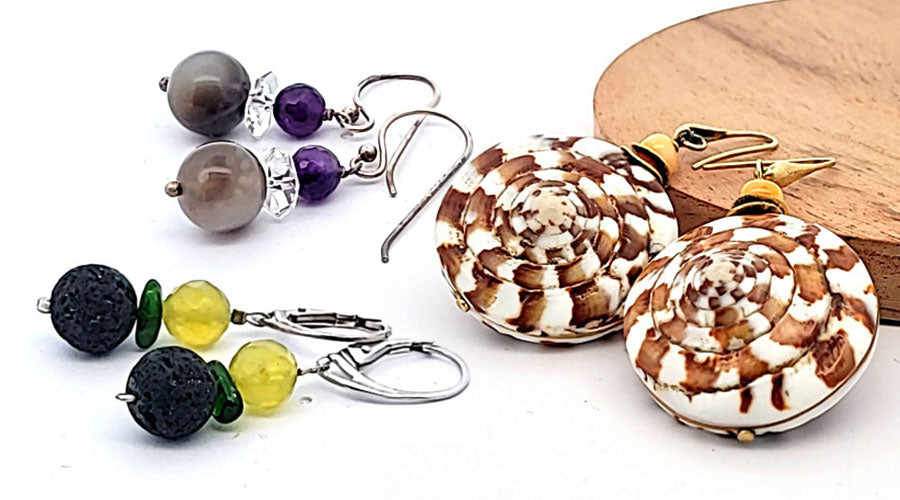 Schmuck selber machen – Ohrringe gestalten mit Edelsteinen und Perlen