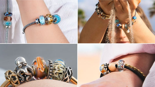 Glanz der Gezeiten ist die aktuelle Trollbeads Sommer Kollektion mit limitierten Glas Charms und Silber Charms