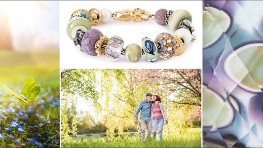 Trollbeads Frühlingskollektion 2026 – Blühende Geschichten Schmetterlingsohrringe und Glas Beads