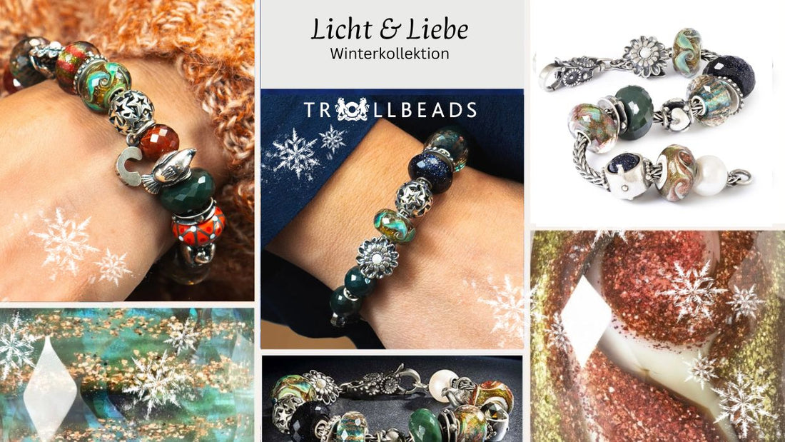 Trollbeads Weihnachts Kollektion Licht und Liebe. Glas Charms passend für Weihnachten